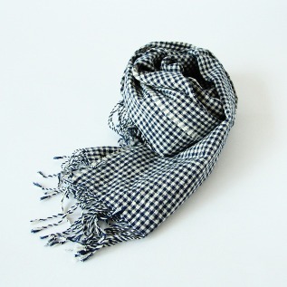 かすり スカ-フ ギンガムチェック・画像