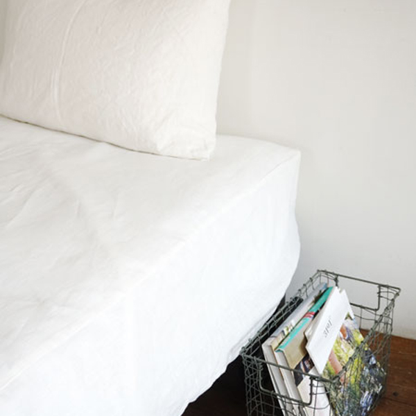 ダブル ナチュラルリネンボックスシ-ツ・画像