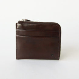 ブラウンL字型ジップ財布・画像