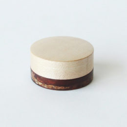 輪筒 2色 かえで 菓子入れ・画像