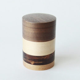 輪筒 茶筒 くるみ・画像