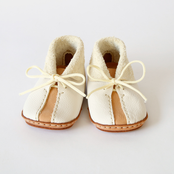 ホワイト×ヌメ革【別注】ファ-ストシュ-ズキット mic ツ-トン・画像