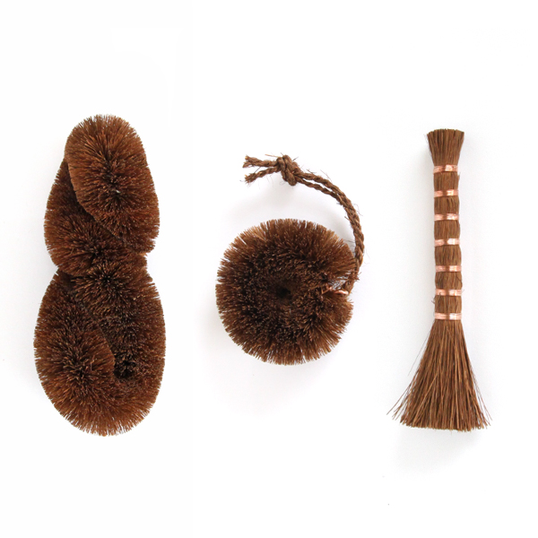 ねじり紀州棕櫚のたわし・画像