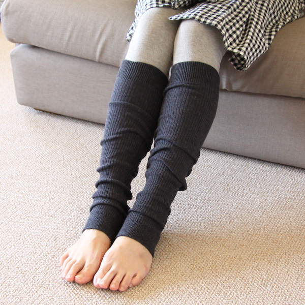 矢車附子草木染レッグウォ-マ-・画像