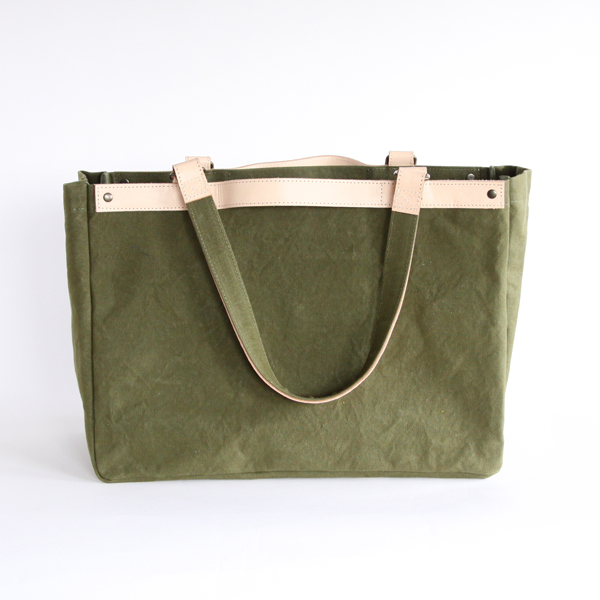 Multi tote khaki・画像