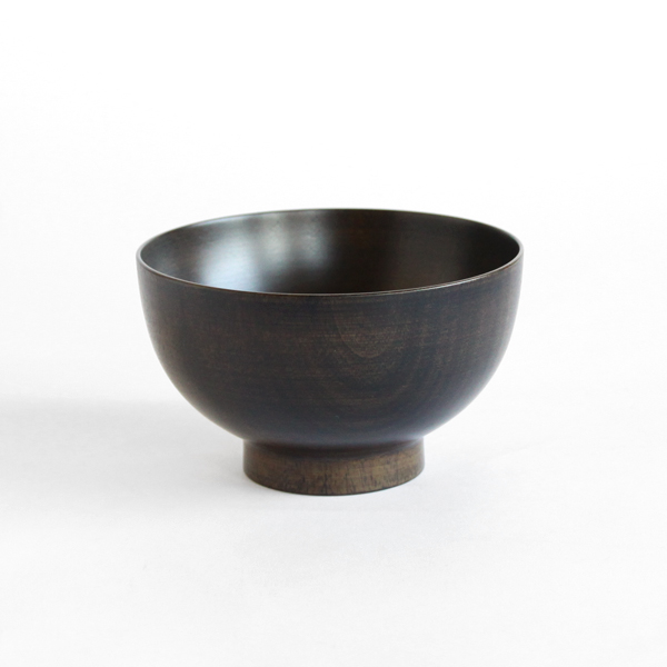 赤色拭き漆椀・画像