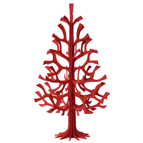 レッド 30cmLovi クリスマスツリ-・画像