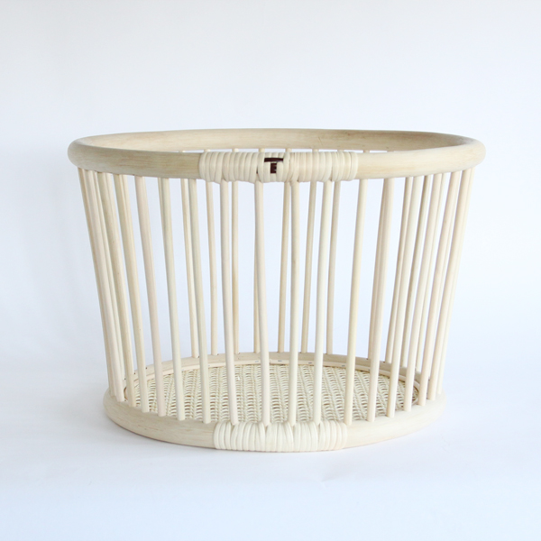 大籐バスケット丸型・画像