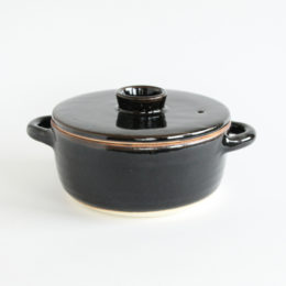 天目釉 黒伊賀耐熱ス-プポット・画像