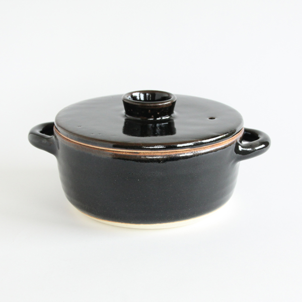 天目釉 黒伊賀耐熱ス-プポット・画像