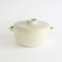 透明釉 白伊賀耐熱ス-プポット・画像