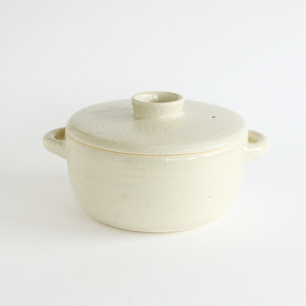 透明釉 白伊賀耐熱ス-プポット・画像