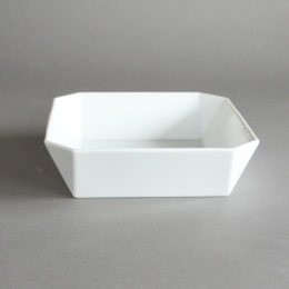 184TY スクエア ボウル ホワイト・画像