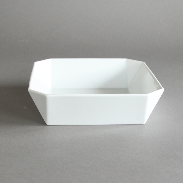 184TY スクエア ボウル ホワイト・画像