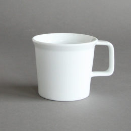 ホワイトTY コ-ヒ-カップ ハンドル・画像