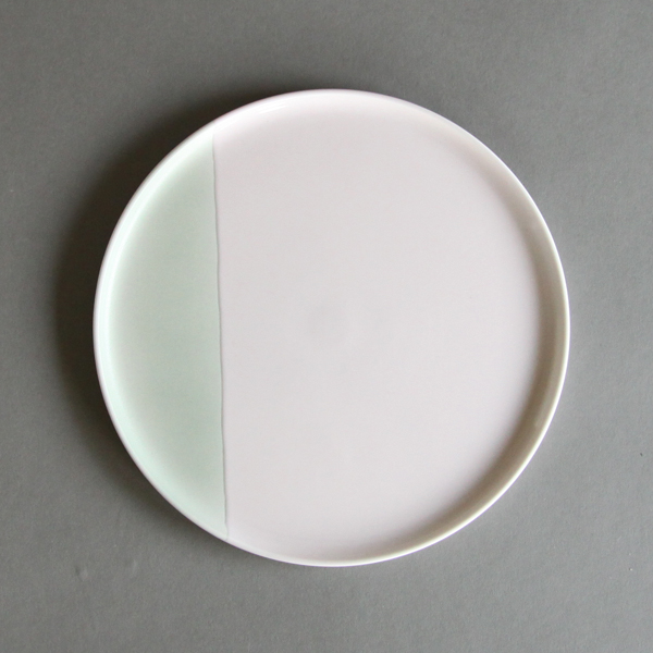 ピンク・グレ-S & B フラット プレ-ト・画像