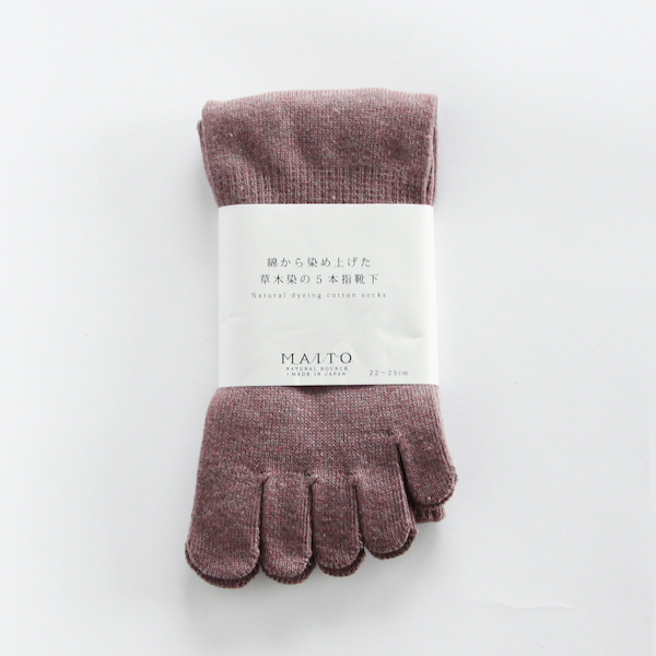 紫香5本指 レディ-スソックス・画像