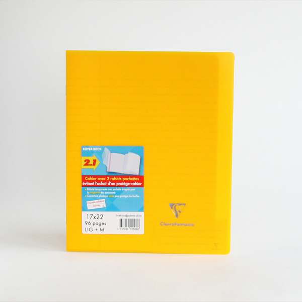 イエロ-カバ-ブック ホチキス留めノ-ト・画像