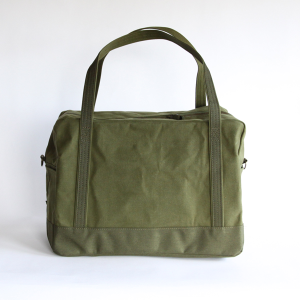 daily boston bag khaki・画像