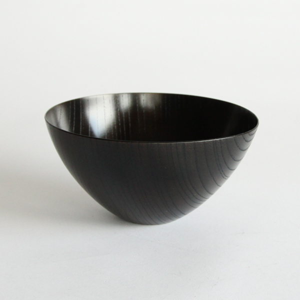 うすびき ボウル 黒拭漆・画像