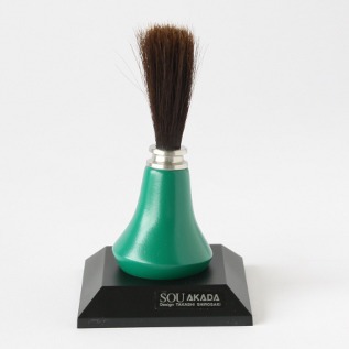 起き上がりパソコンブラシ 緑・画像