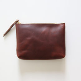 BrownZIP-TOP POUCH・画像
