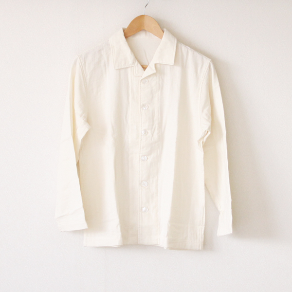 Lダブルガ-ゼパジャマ ホワイト・画像