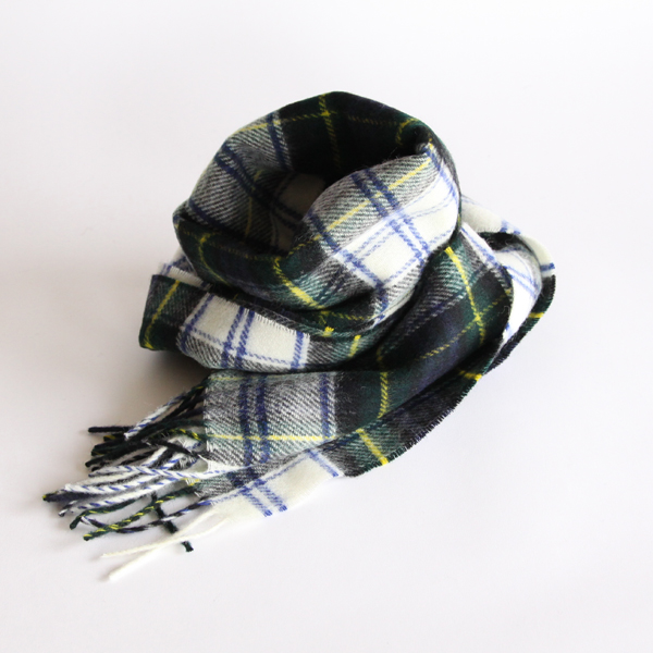 DRESS GORDONタ-タンチェックマフラ- ネイビ-・グリ-ン・画像