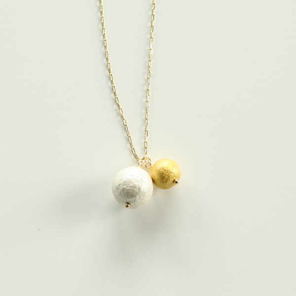 Gold×Whiteネックレス JPA1432・画像