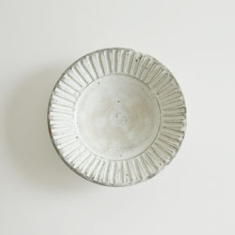 7寸粉引 リム皿・画像