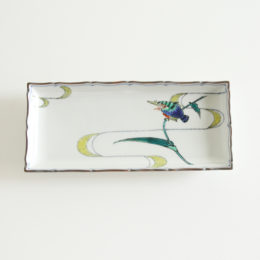 カワセミ長角皿・画像