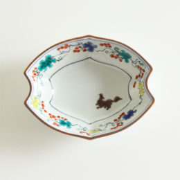 ぶどうとリスの舟型向付・画像