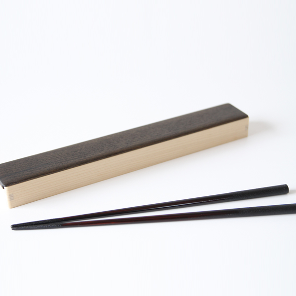 黒お箸と箸入れセット・画像