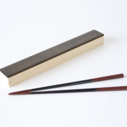 ベンガラお箸と箸入れセット・画像