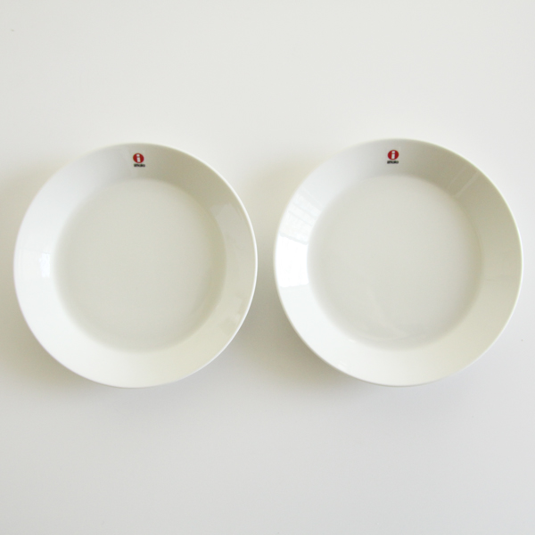 Teema プレ-ト 17cm ペアセット ホワイト・画像