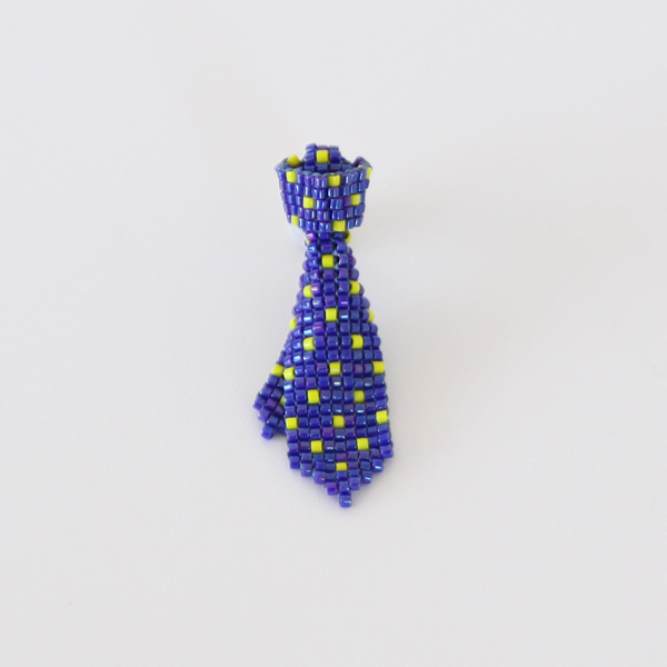 ドットブル-ラペルピン ネクタイ・画像