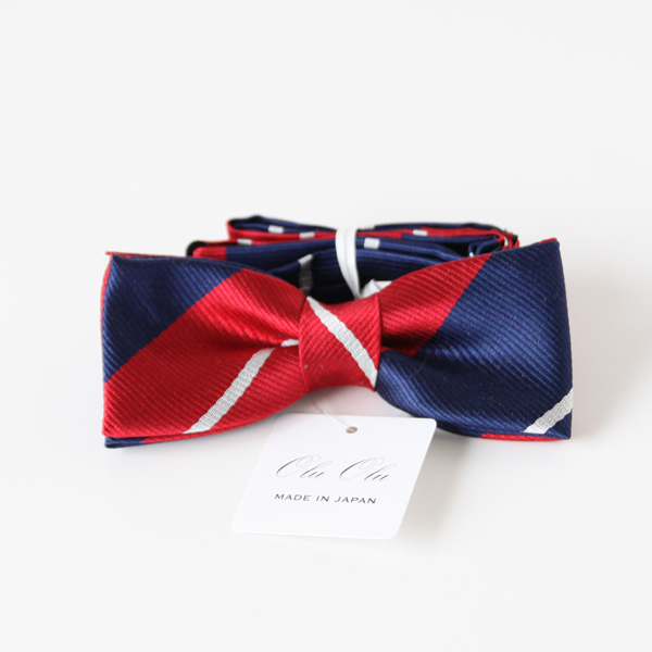 ストライプ/レッド ブル-CTS-183ボウタイ・画像