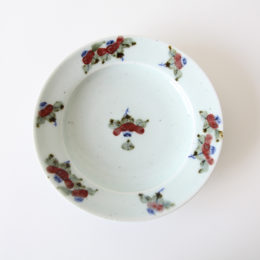 釉裏紅椿 7寸・画像