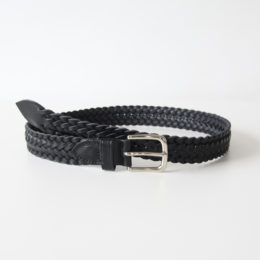 30incベルト 9plait belt-black・画像