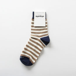 Vintage Brown Heatherレディ-スソックス ABBEY STRIPES・画像