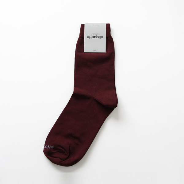 Bordeauxレディ-スソックス BASIC LUX FLAT・画像