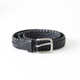 32incベルト BRAIDED BELT BLACK・画像