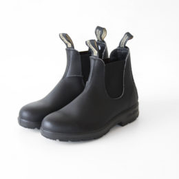 5.0／24.5cmサイドゴア ブ-ツ BS510 ボルタン ブラック・画像