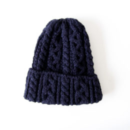 ニットキャップ NAVY・画像