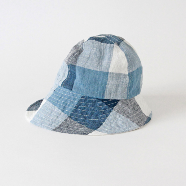 52cm/2-3 yrAlice Jr. Large Check Blue（キッズ帽）・画像