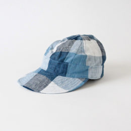 57cmLaura Sr Large Check Blue（キャップ帽）・画像