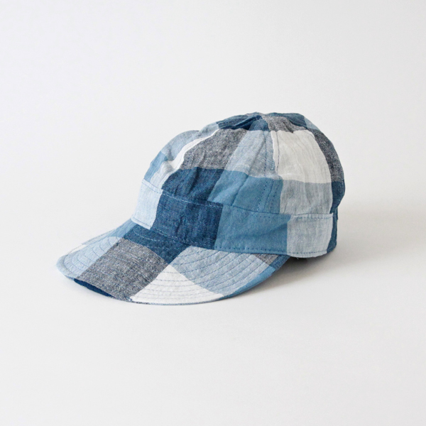 57cmLaura Sr Large Check Blue（キャップ帽）・画像