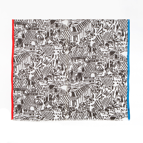 BLUE×REDスカ-フ／LANDSCAPE・画像