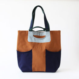 69 BROWNゴムリバ-シブルバッグ・画像