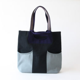 99 NAVYBLACKゴムリバ-シブルバッグ・画像